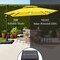 Best Choice Products 9x12ft 2-Tier Square Outdoor Solar LED Cantilever Umbrella w/ 360-Rotating Base –
